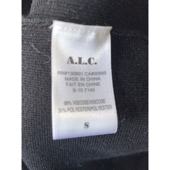 ALC x Barney's New York Black Long Sleeve Stretchy Dress Size S - Picture 8 of 8